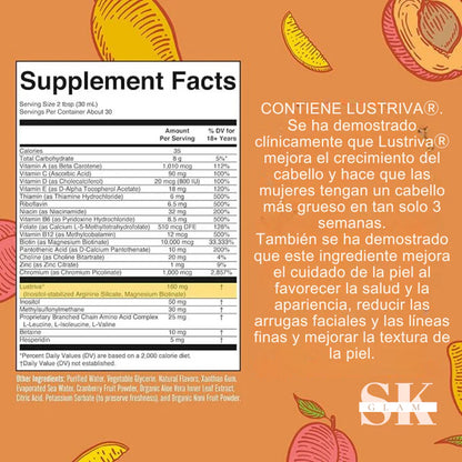 Multivitamina Para El Crecimiento Del Cabello con lustriva - MARYRUTH'S™ 💇‍♀️✨